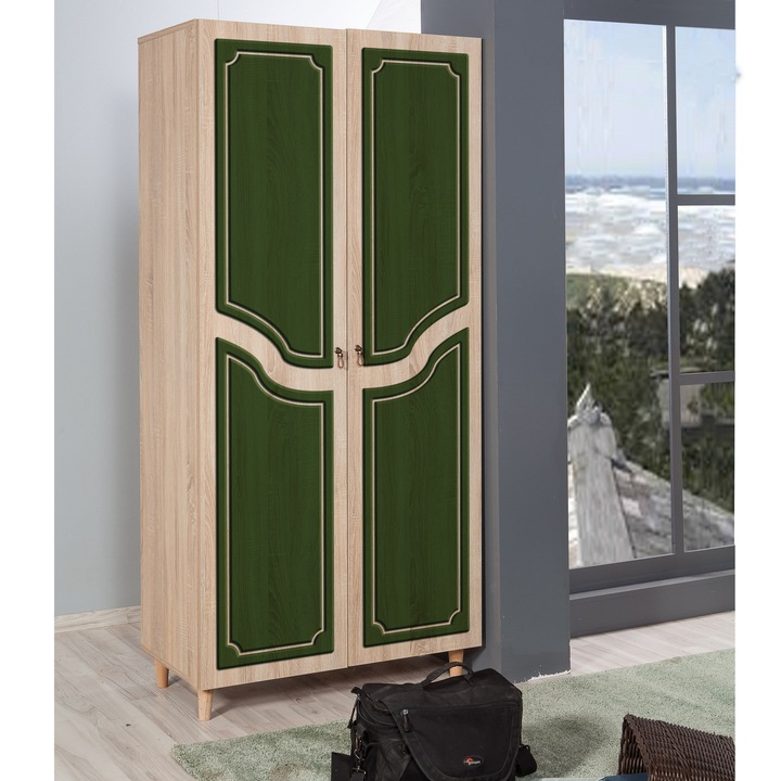 Dulap, Stil V12, Natural, 90 x 52 x 192 cm