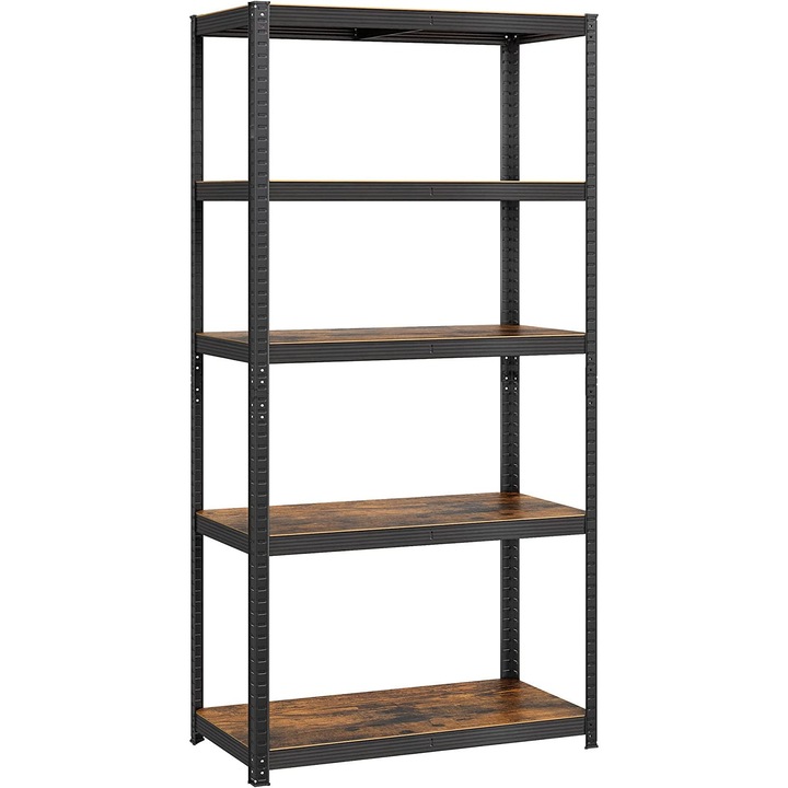 Етажерка Songmics, 5 рафта, GLR050B11, кафява, 50 x 100 x 200 см
