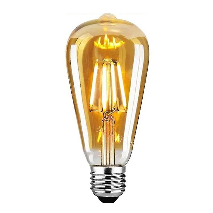 LED крушка с античен външен вид, Edison, ST27,4W, 2700 k, цокъл E27