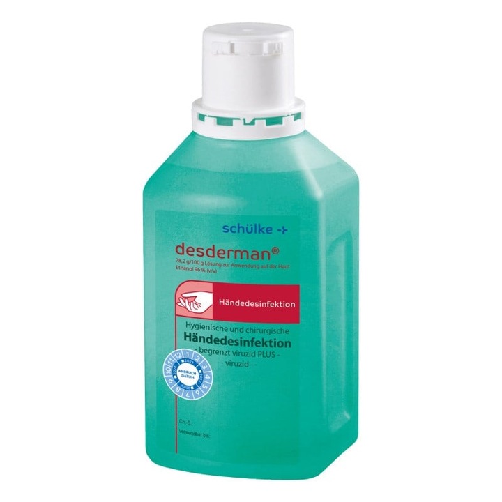 Dezinfectant desderman® pentru dezinfectia igienica si chirurgicala a mainilor, 500 ml