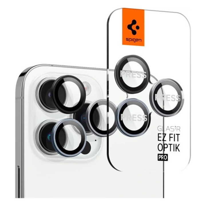 Spigen optik pro kameravédő üveg 2db, 9h, átlátszó, kompatibilis: Apple iPhone 14 Pro Max / iPhone 14 Pro