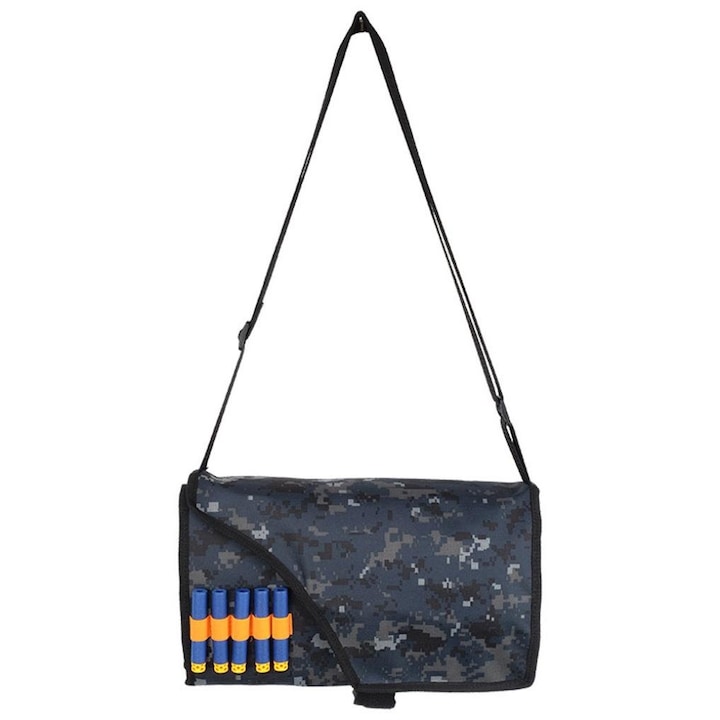 Чанта за аксесоари за играчка пистолет, Nerf, 8+ години, 33 x 19,5 x 2 см, 87 x 31 см, Черна