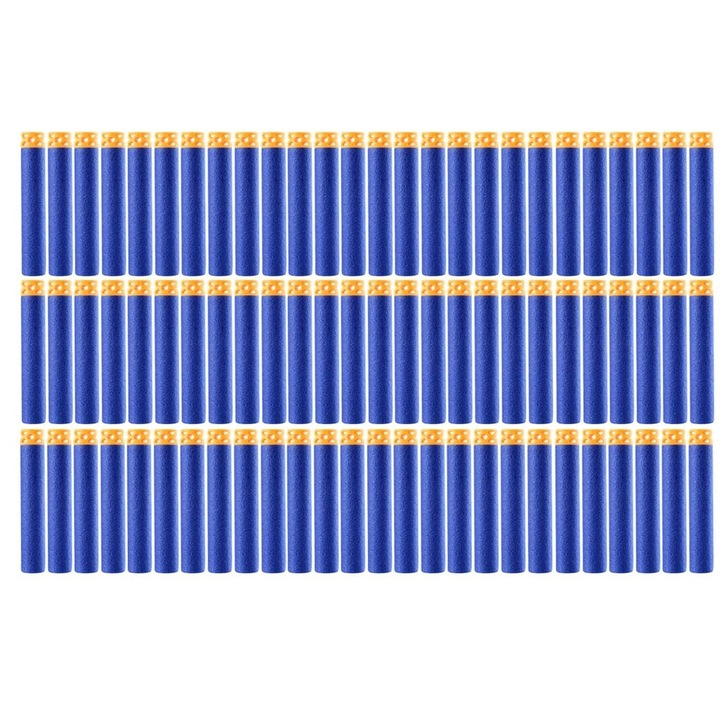 Lőszerkészlet, Nerf, 8+ év, 7,2 cm, Kék/narancs