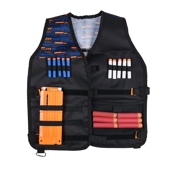 Жилетка, Nerf, 8+ години, 52 х 50 м, Черна