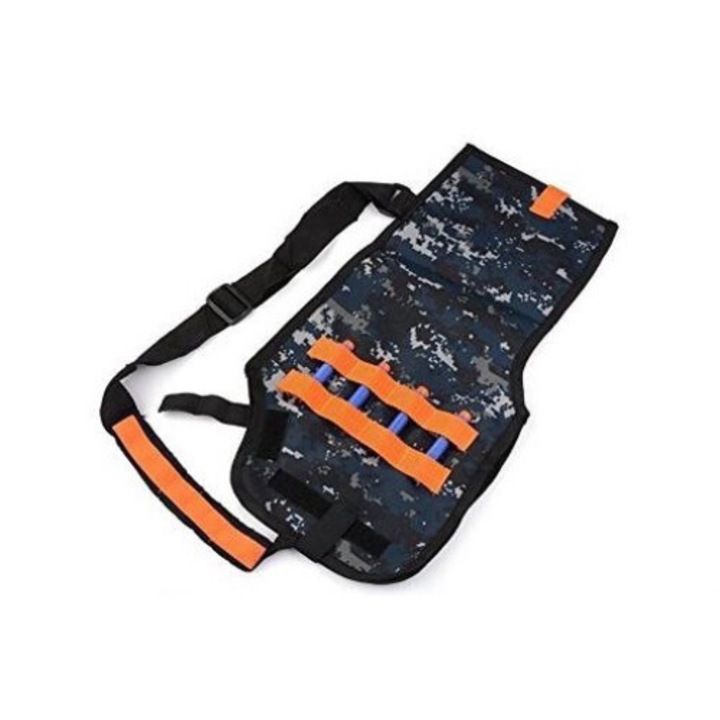Чанта за амуниции, Nerf, 6+ години, черна/оранжева
