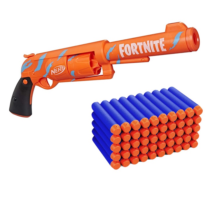 Играчка пистолет, Nerf, 50 снаряда, Многоцветен