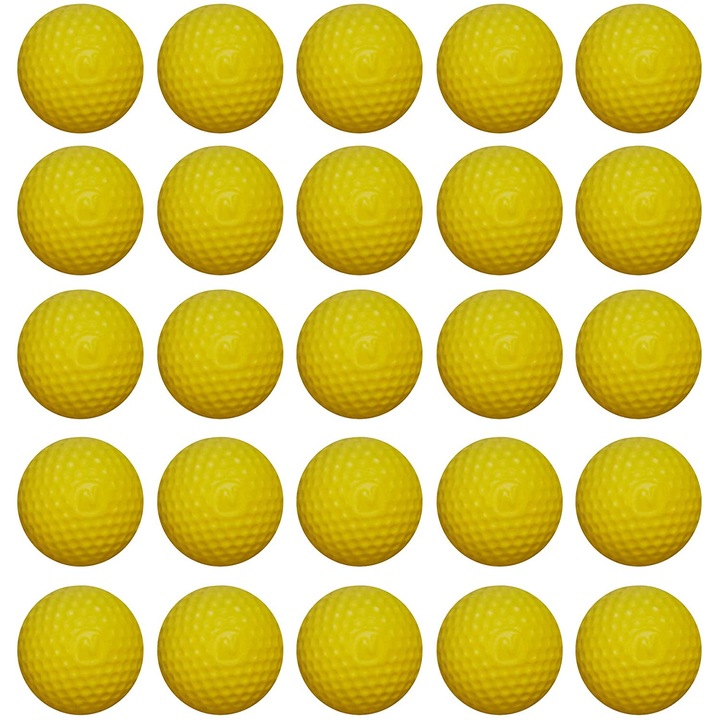 Set 25 bile, Nerf, Compatibil cu Nerf Rival, 8+, Galben