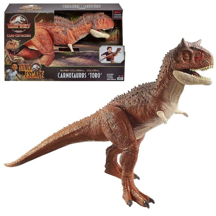Figurina dinozaur Jurassic World, Mattel, Maro, 4 ani+