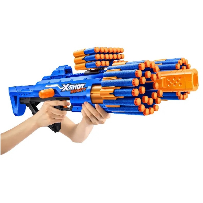 Комплект детски пистолети, X-Shot, 8+ години, 70 x 30 x 7,5 см, син ...
