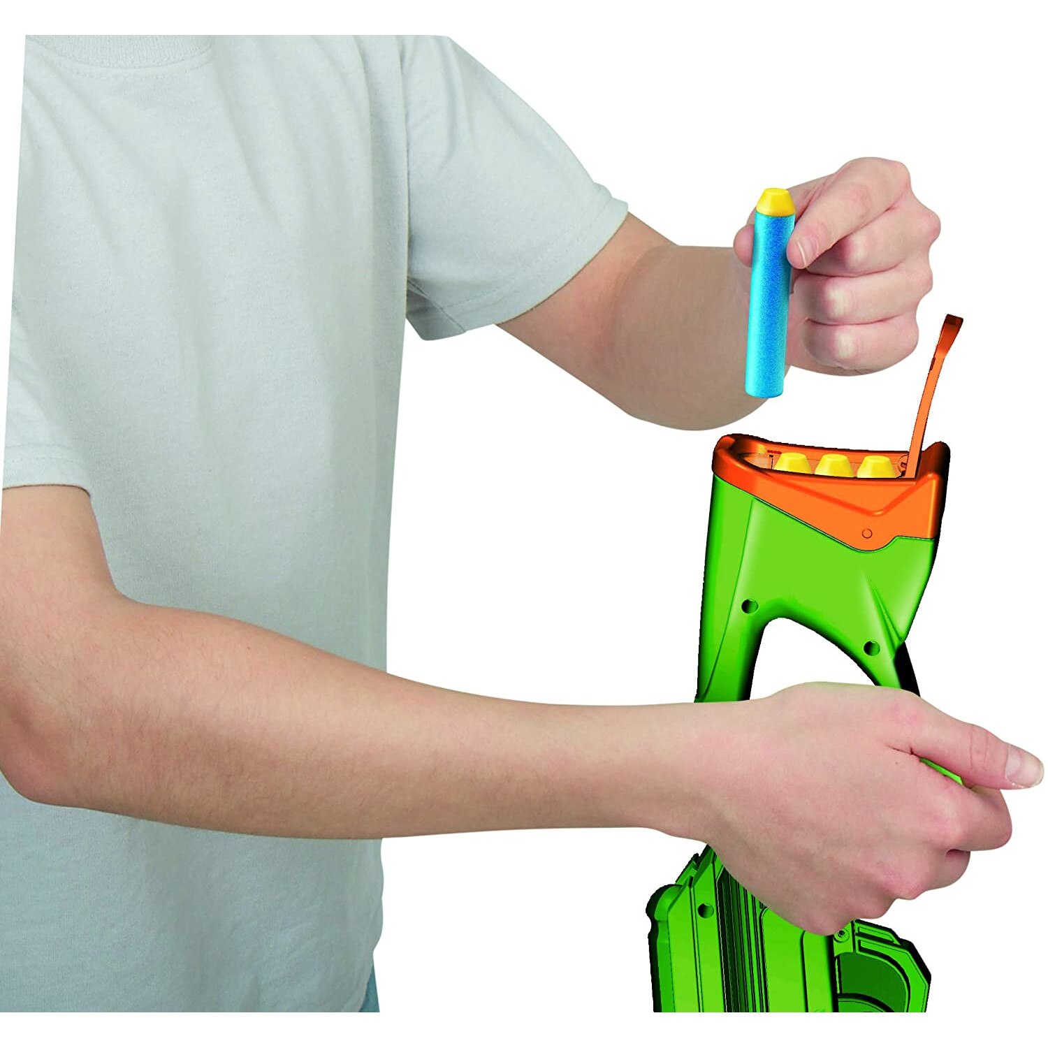 Buzz Bee Air Warriors Carnivore + sageti Nerf Elite, 30 buc - eMAG.ro