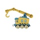 Locomotiva, Fisher Price, Metal, Galben/Albastru, 12 x 7.5 x 3.5 cm