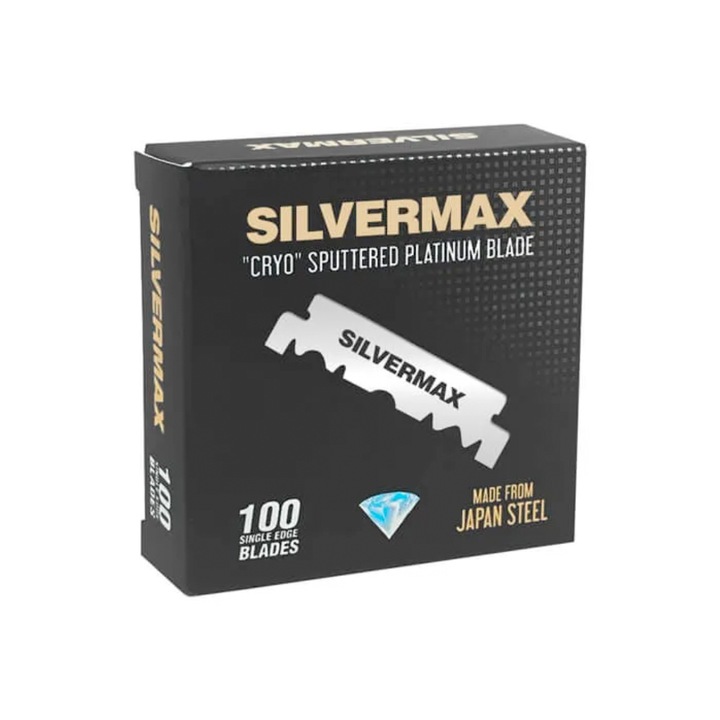 Set cu 100 lame pentru brici Silvermax Cryo