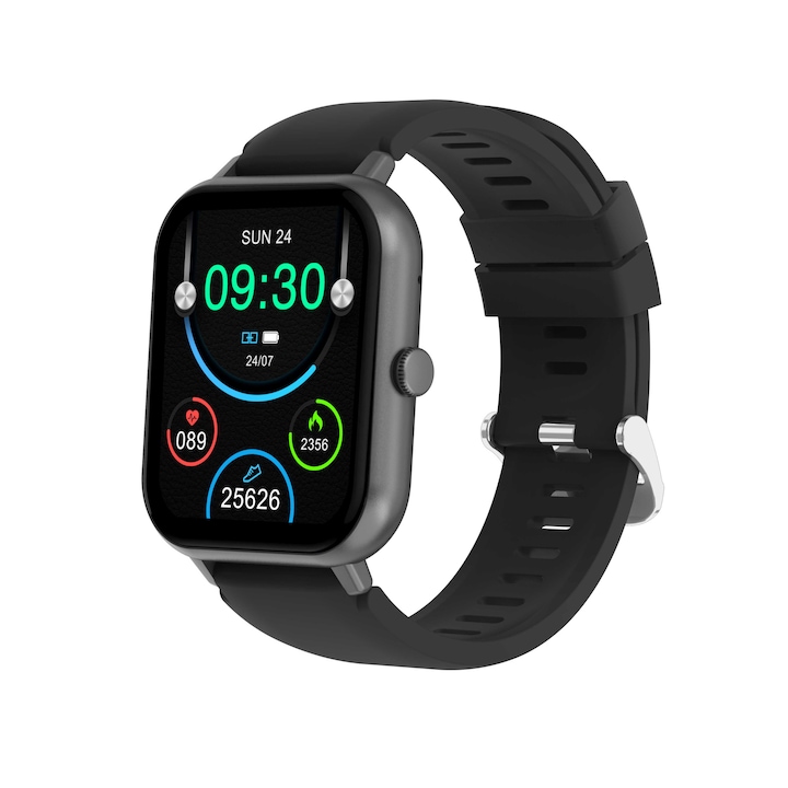 Ceas inteligent, Colmi, Silicon, Negru