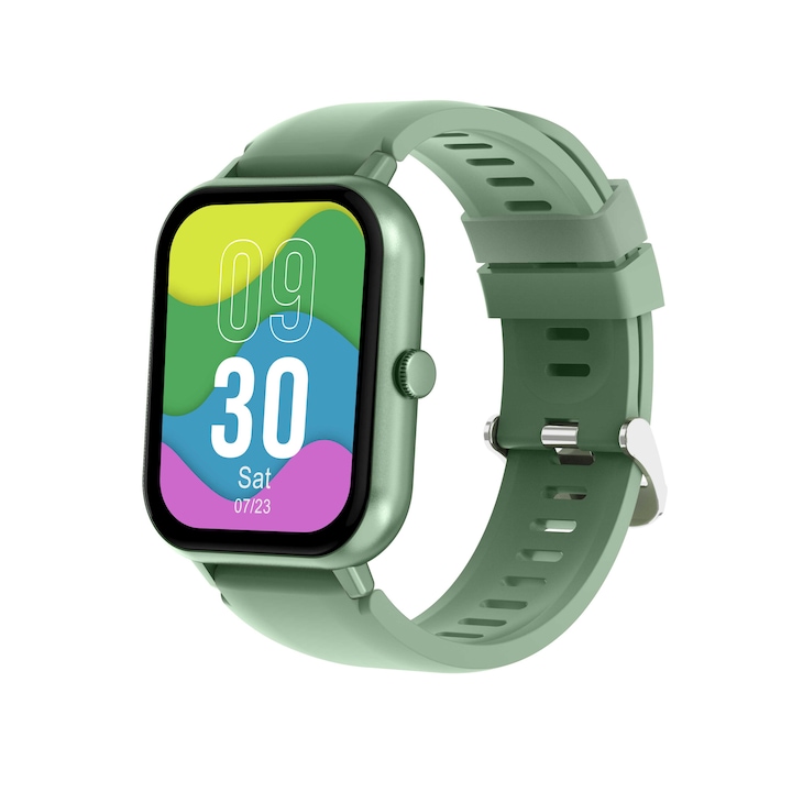 Ceas SmartWatch idealSTORE, eXtremePRO™ Collection, Ecran 1,3 inch 3D High-Definition Full Touch, Android/IOS, Monitorizare ritm cardiac, Somn, Perioada Menstruala, Calorii arse, IP68, Notificari Apeluri, Mesaje, WhatsAPP, Culoare Gold Metalic