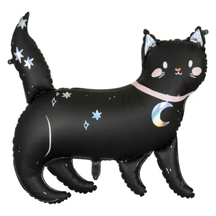 Balon folie in forma de pisica neagra, 96*95 cm