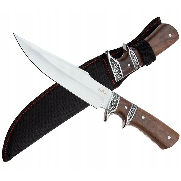 Cutit turistic, Otel inoxidabil, Argintiu, 305 mm, +husa