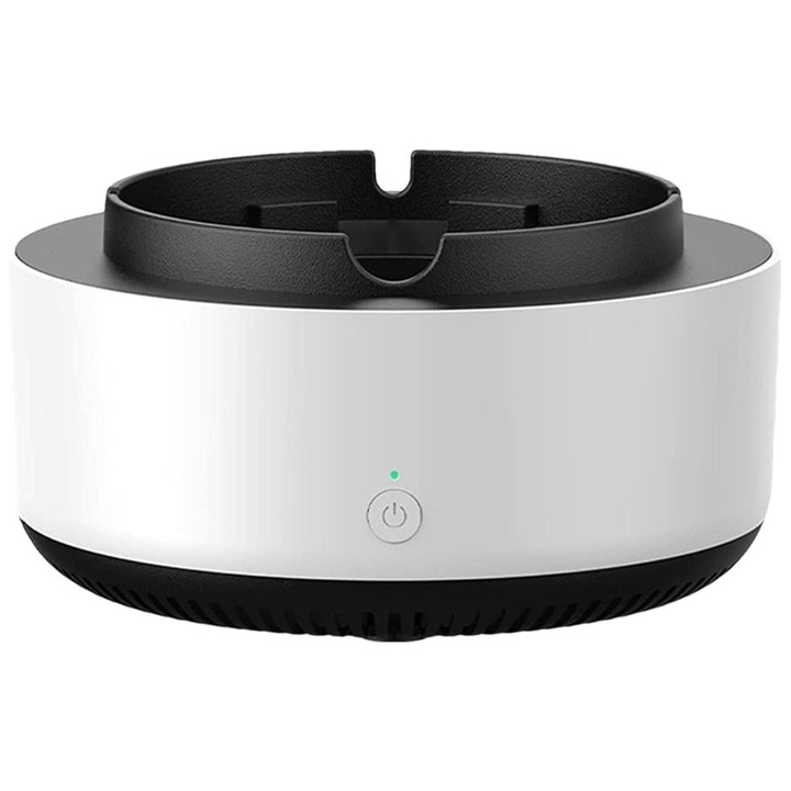 Elektromos hamutartó, közvetlen szívás, légtisztító, cigarettafüst eltávolítása, otthoni, irodai, autós, automatikus kikapcsolás, fehér/fekete