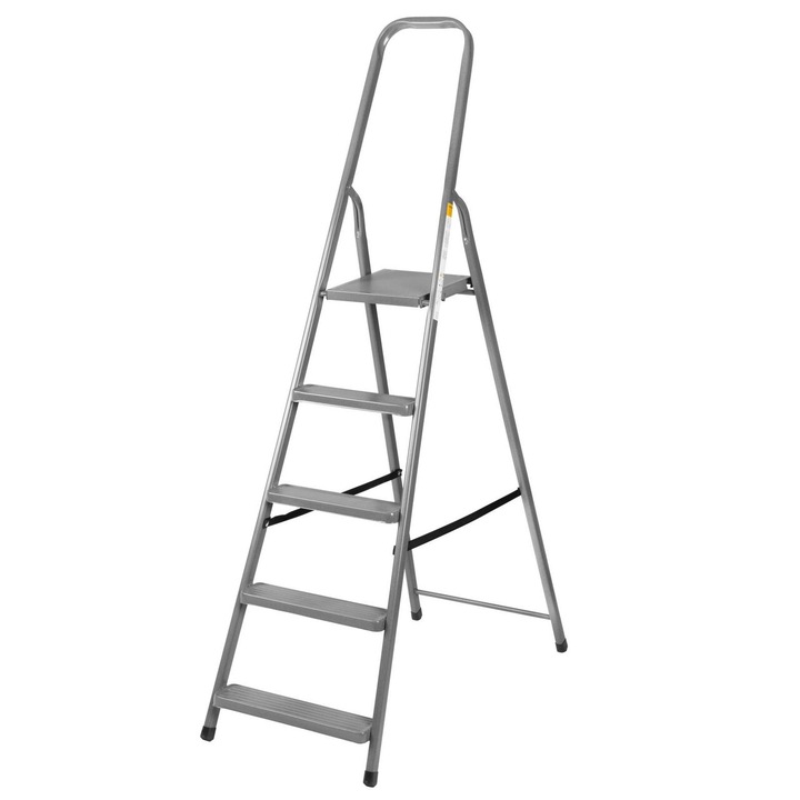 Scara otel cu 4 trepte ST-D4, capacitate 125 kg, inaltime max de lucru 2.75 m