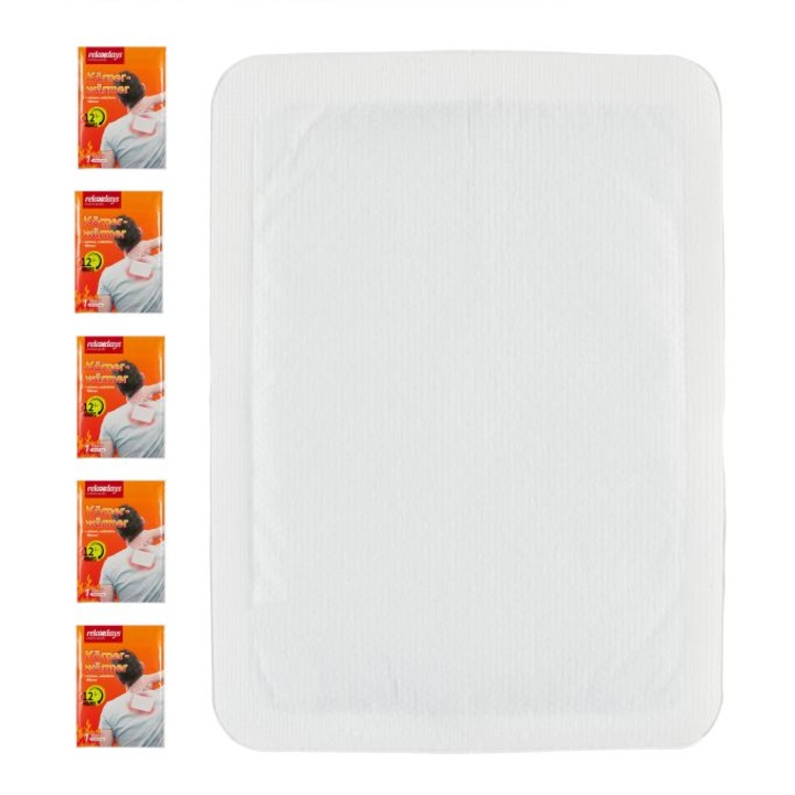 Комплект 5 грейки за гръб Relaxdays, тип салфетка, 0,4 х 13 х 9,5 см