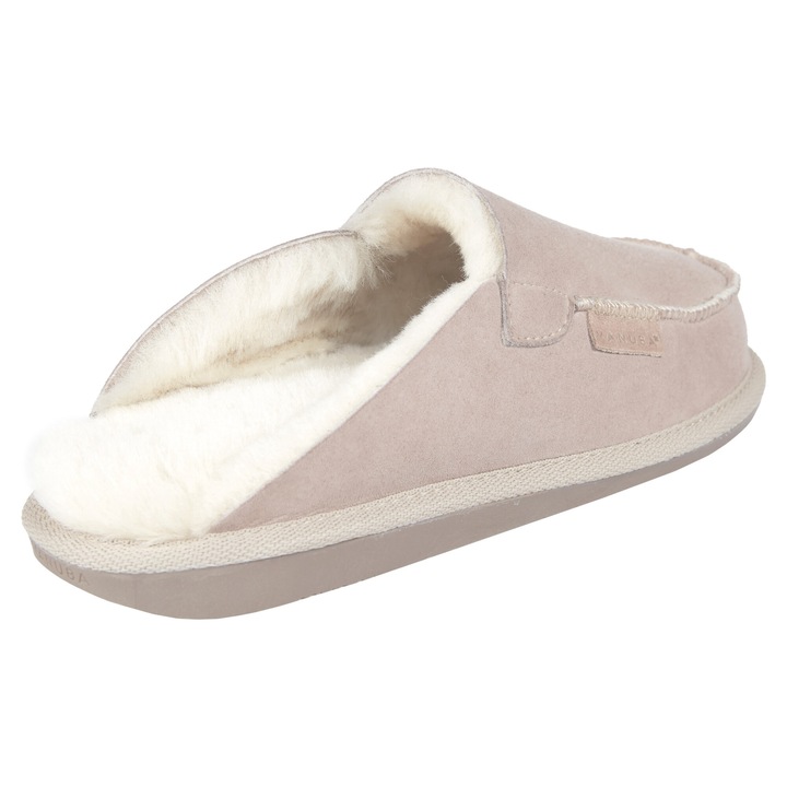 Noi papucs, Termeszetes bor, Gyapju beles, Awassi modell, Vanuba, Világosbézs, 38