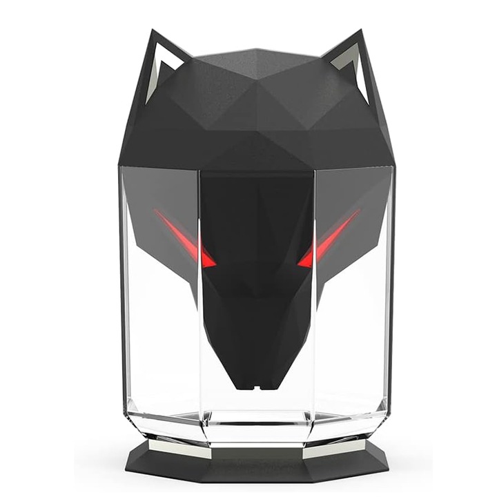 Párásító, RGB, 650ml, Fekete