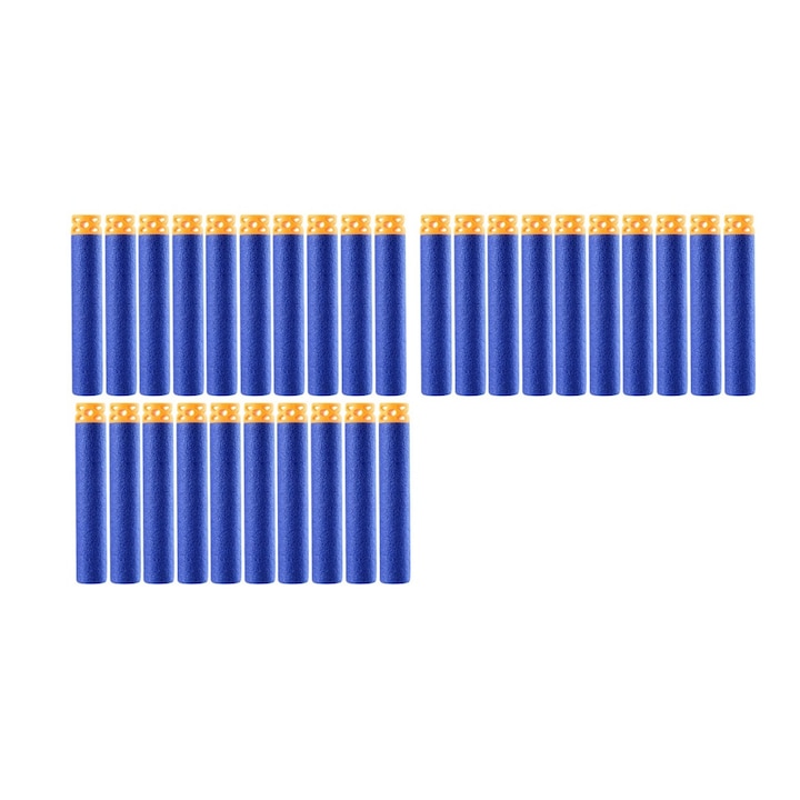 Lőszerkészlet, Nerf, 8+ év, 7,2 cm, Kék/Sárga