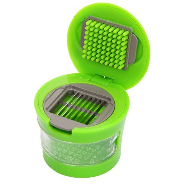 Taietor de usturoi Enforose, cu lame din inox material ABS de calitate, cu peeler din silicon fara miros