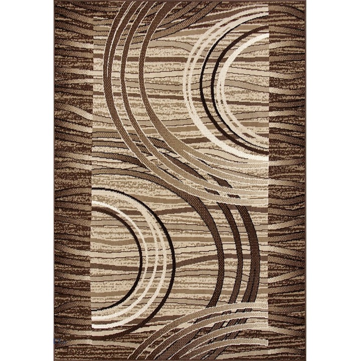 Modern szőnyeg, Luna 1816, barna/bézs, 140x200 cm, 1300 gr/m2