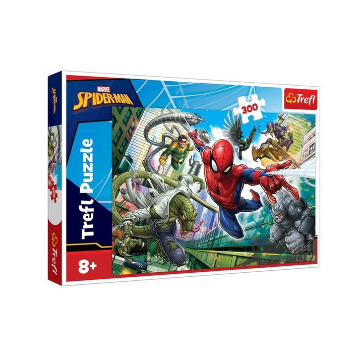 300 darabos puzzle, Pókember és ellenségei, gyerekeknek, ATU-085883