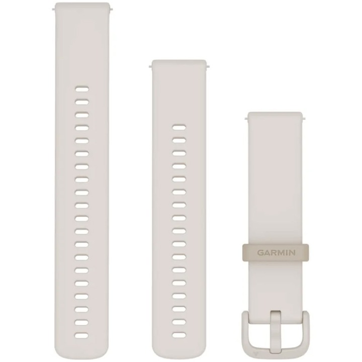 Garmin okosóra szíj, 20 mm, szilikon, kerülete 125-218 mm, elefántcsont
