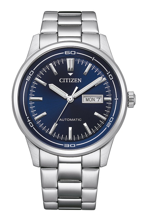 Citizen, Автоматичен часовник с метална верижка, Сребрист