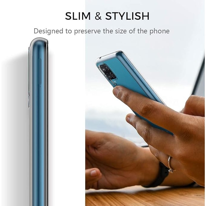 Husa Clear compatibila cu Samsung Galaxy A12, Protectie Completa, Anti-Drop, Slim Fit Case, Silicon TPU Flexibil, Transparenta