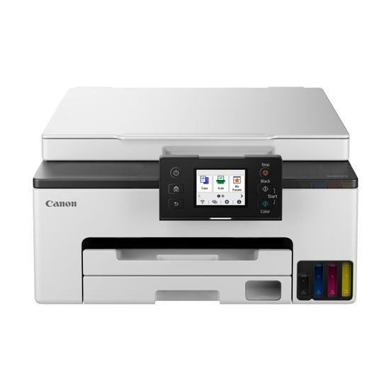 Multifunctional inkjet color CISS Canon Maxify GX1040, A4, 15ipm mono, 10ipm color, LCD, USB, WI-FI, Ethernet, alb