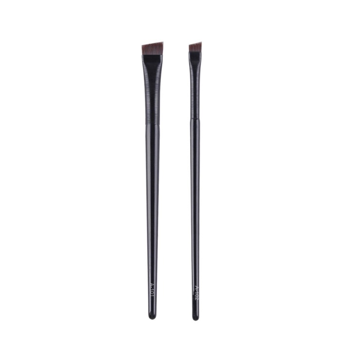 Set 2 pensule pentru eyeliner, Sunmostar, Negru