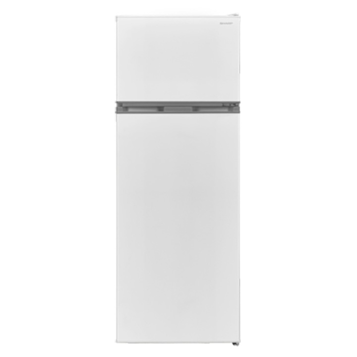 Sharp SJ-FTB01ITXWF-EU Kombinált hűtőszekrény, 213l, M: 145 cm, Gyorsfagyasztás, F energiaosztály, Fehér