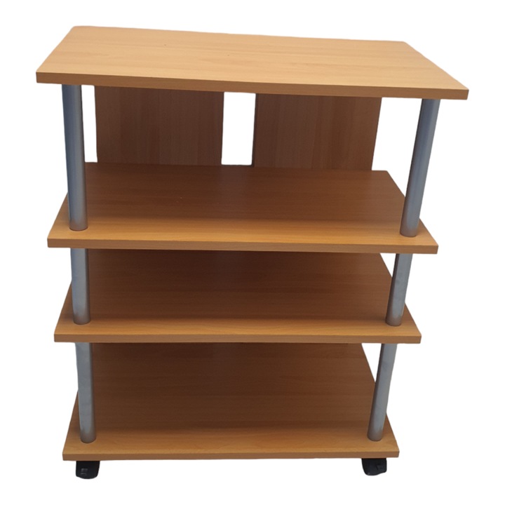 Raft TV, biblioteca, living, Pal, Fag, pe roti, 70x78x40