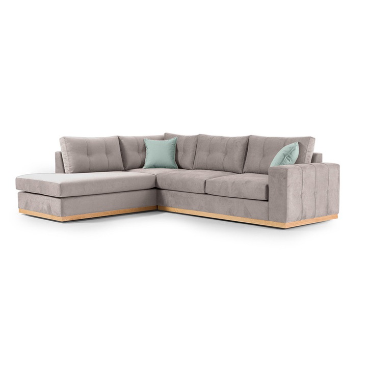 Coltar Dreapta, Pako World, Boston Elephant, Natural, 280x225x95 cm