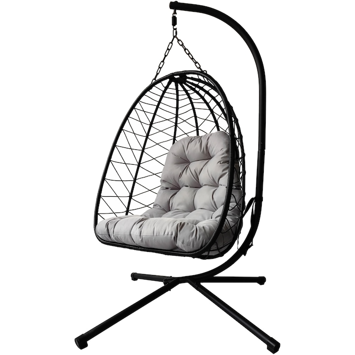 Balansoar Kring Nest, rama 108x104x193, scaun 103x110x62 cm