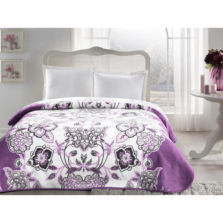 Patura pentru 2 persoane, TAC, Jasmine, 220x240 cm