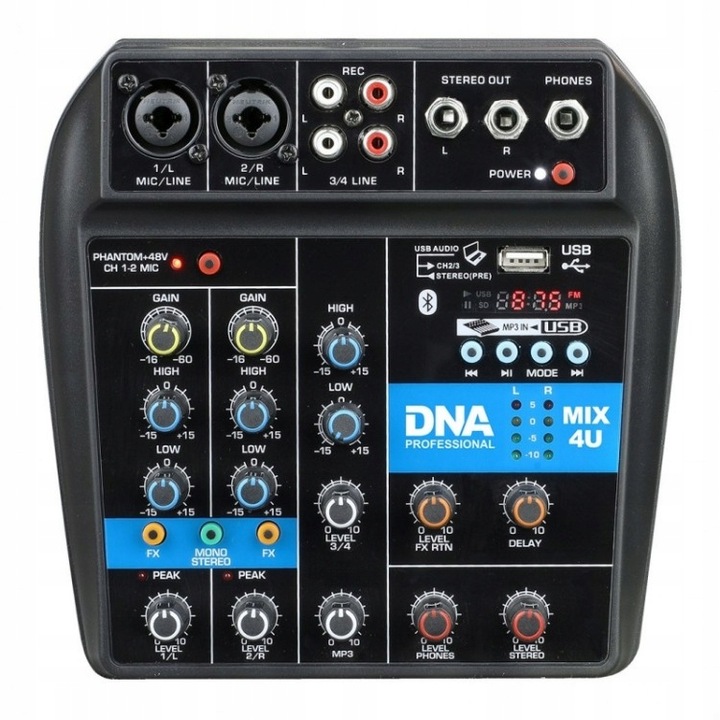 Mixer audio, DNA, UBS, Bluetooth, Negru