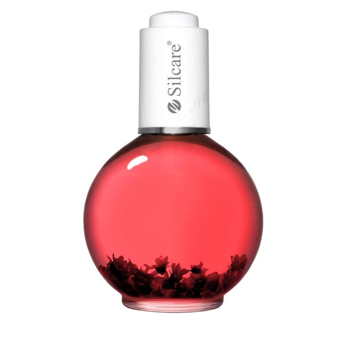 Ulei pentru cuticule si unghii Apple Red, Silcare, 75ml