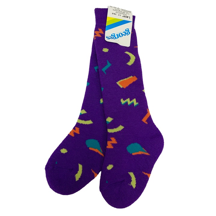 Gyerek termozokni Georges 37260 10-354SM, Gyapjú, Lila, 23-26 méret, XS