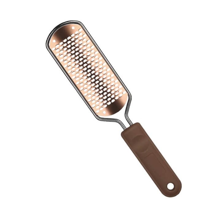 Edman Professional sarokreszelő Extra Smooth PRO kaparóval, rozsdamentes acél, barna/ezüst