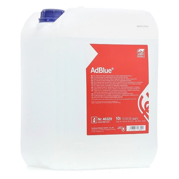 Solutie AdBlue Febi 10L pentru Motoare Euro 6 cu palnie BMW, AUDI, VW, SKODA, SEAT, PORSCHE, DACIA, RENAULT, CITROEN, VOLVO, PEUGEOT, TOYOTA 10 l
