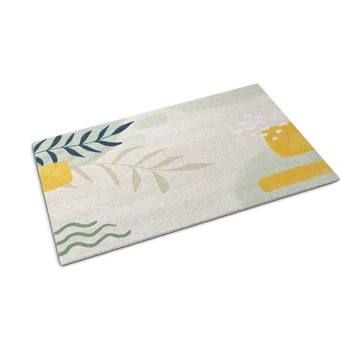 Ajtószőnyeg, Coloray, Növényi absztrakció, Bézs, 150 x 100 cm, 010650720030000088043