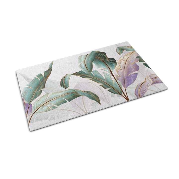 Covoras intrare usa. Coloray. Frunzis. Alb. 150 x 100 cm. 010650720030000077479