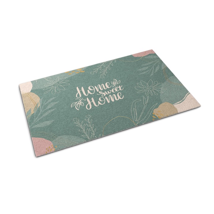 Covoras intrare usa. Coloray. Dulce casa. Verde. 60 x 40 cm. 010650720010000088126