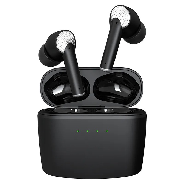 Casti Wireless Audio PRO J8® Bluetooth 5.3, active noise cancellation cu functie ANC, ENC, TWS, Control Touch aV5.3, jocuri zero delay, incarcare Wireless, Control Touch, rezistente la apa IPX5