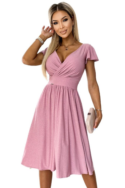 Numoco Női estélyi ruha Matilde púder rózsaszín