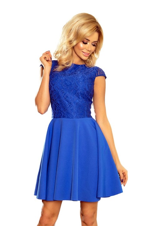 Numoco Női csipke ruha Marta királykék